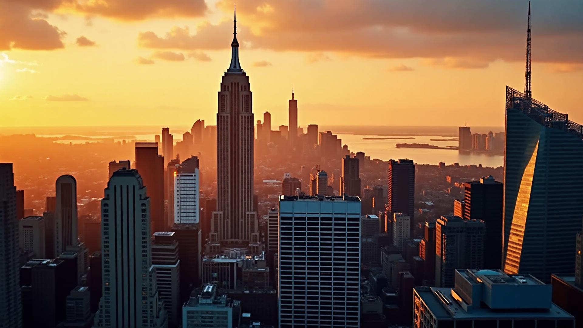 New York Skyline Background