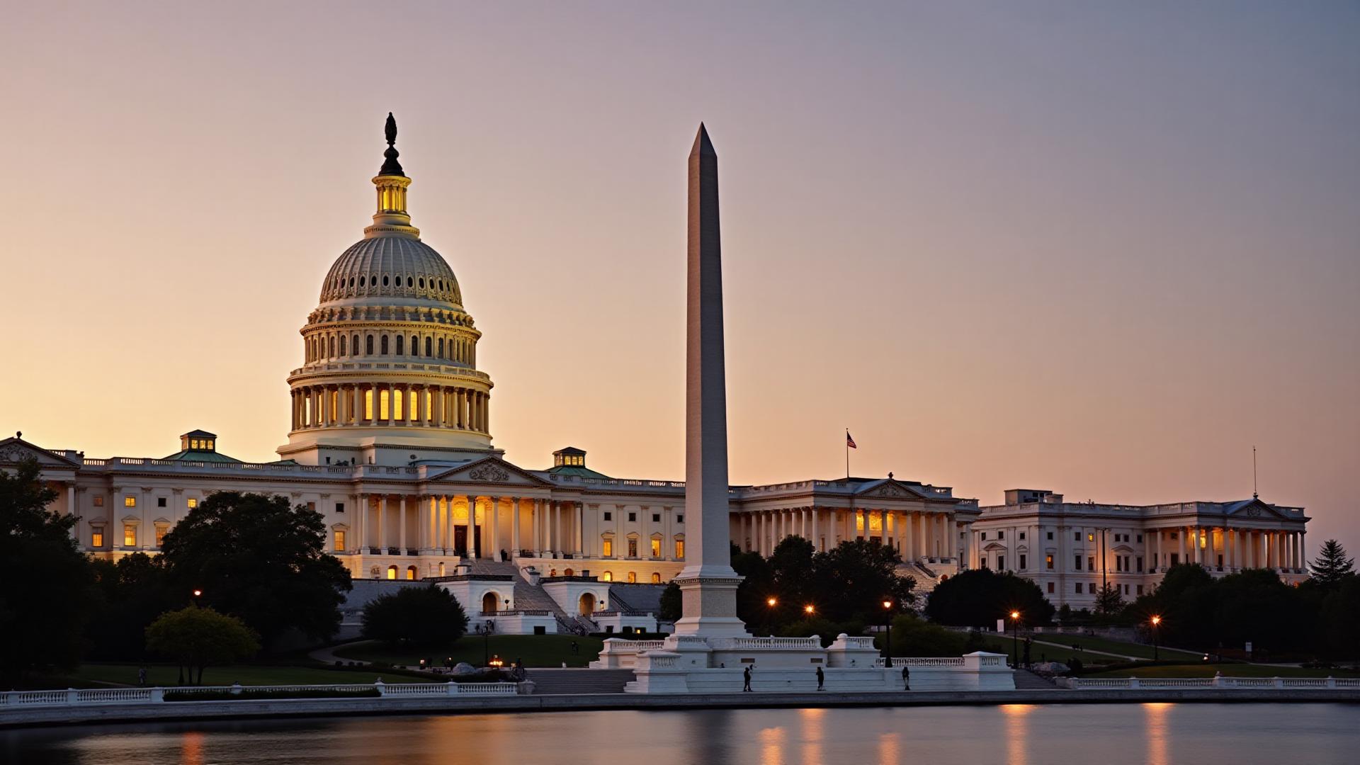 Washington DC Landmarks Background